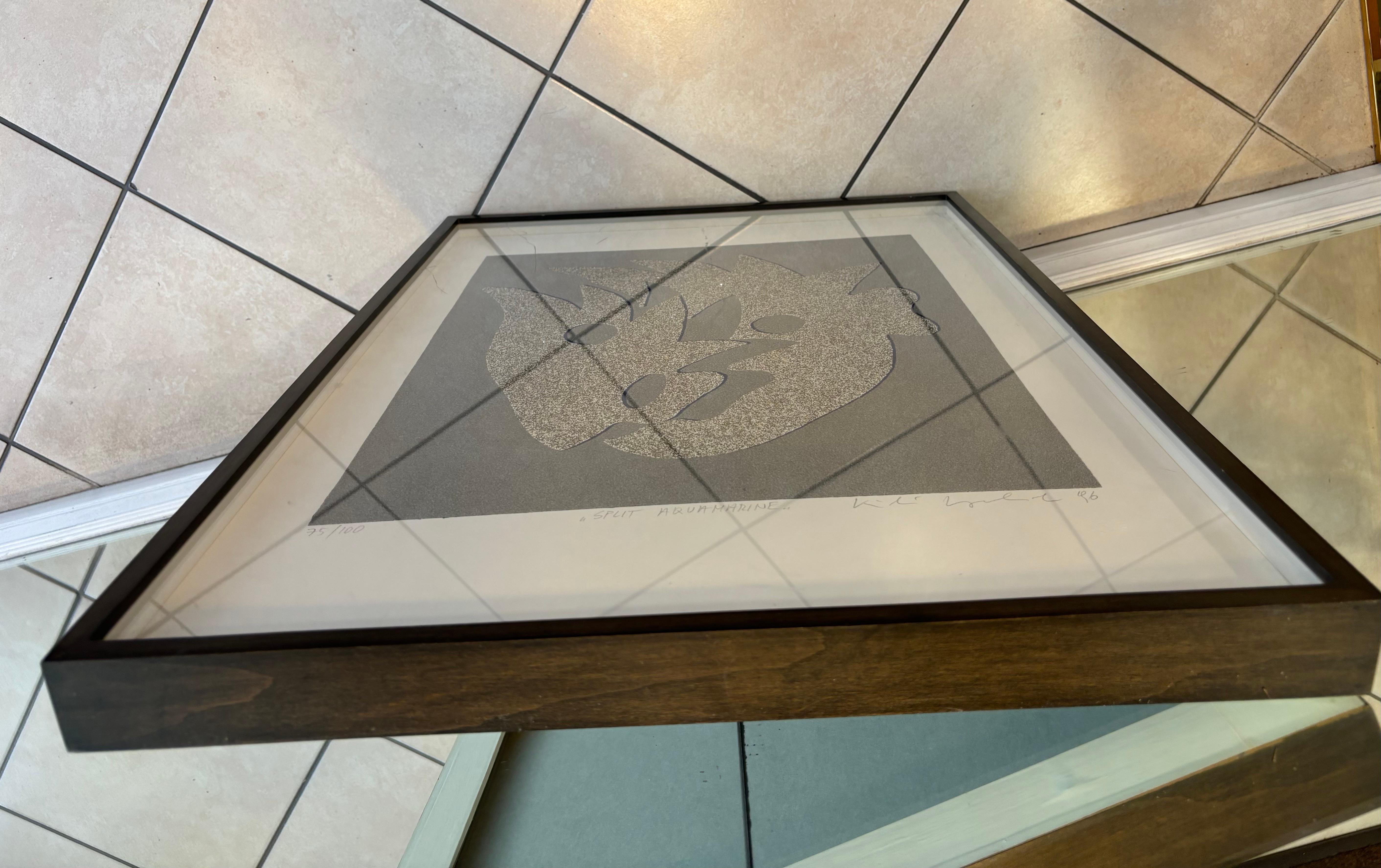 Kiki Kogelnik Screenprint with glass  dust 