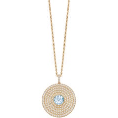 Kiki McDonough 18 Carat Yellow Gold and Diamond Pendant