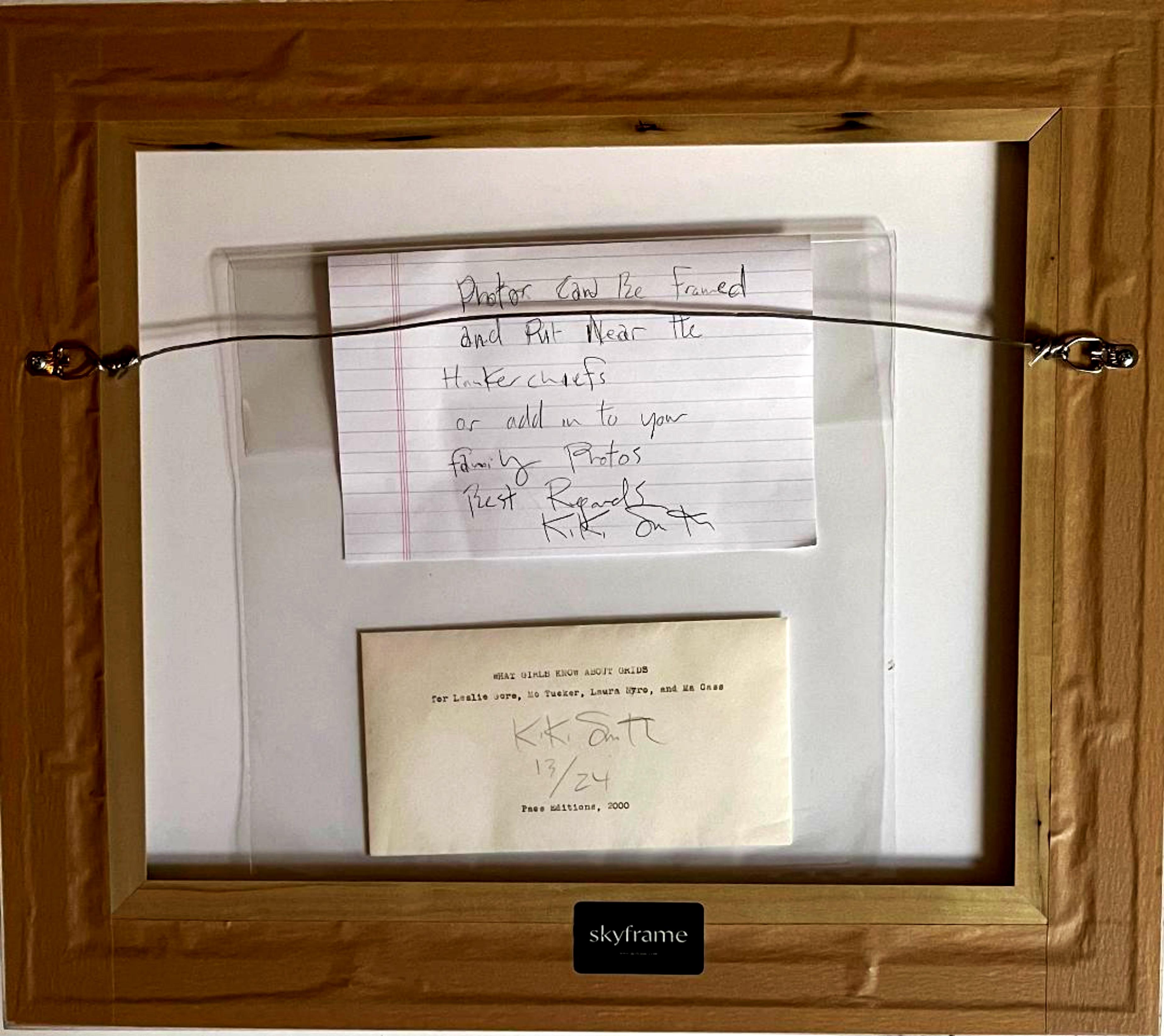 Leslie Gore Mo Tucker Laura Nyro & Mama Cass What Girls Know About Grids, Signed - Contemporain Mixed Media Art par Kiki Smith