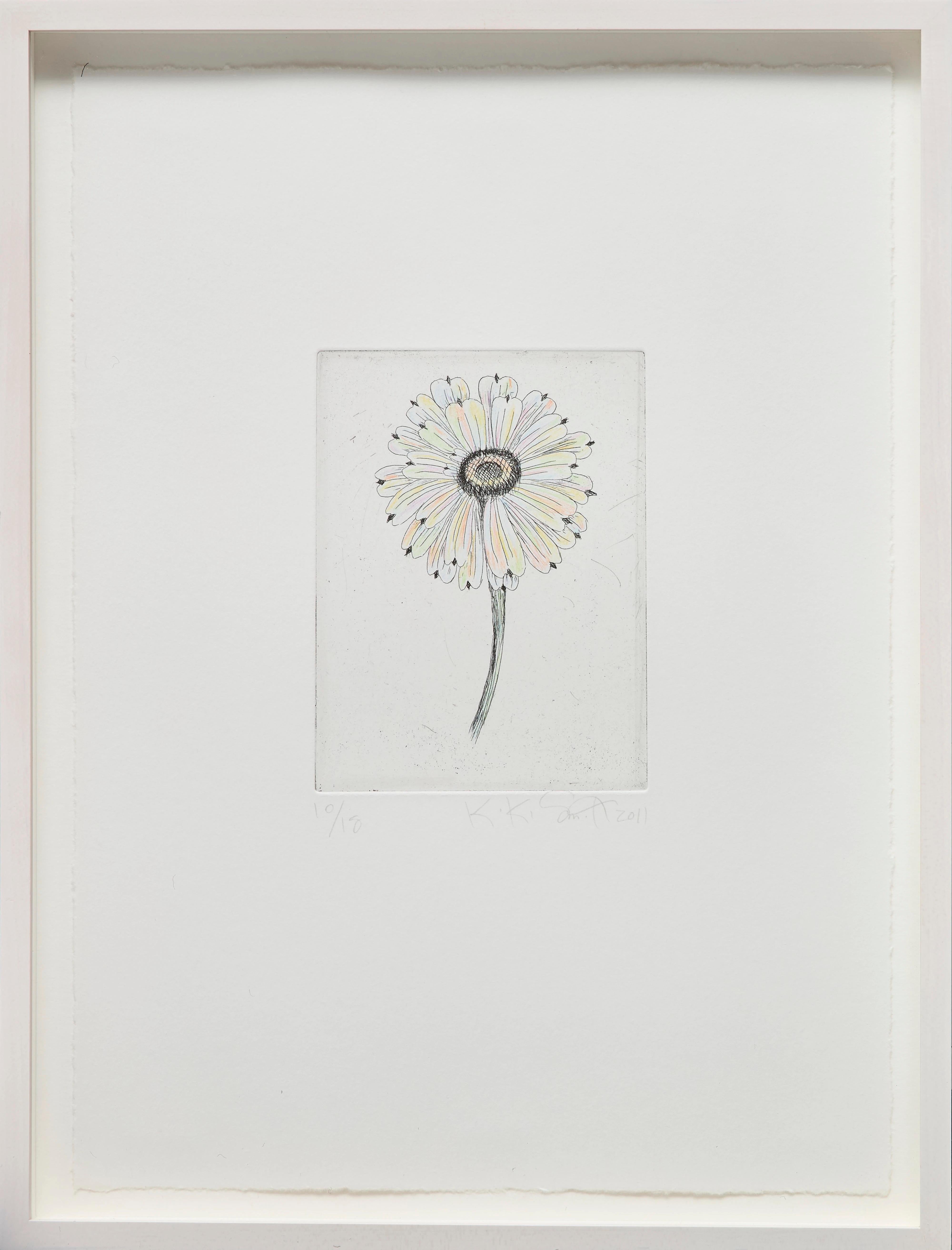 Escapades 3 -- Print, Etching, Aquatint, Flower by Kiki Smith For Sale 1