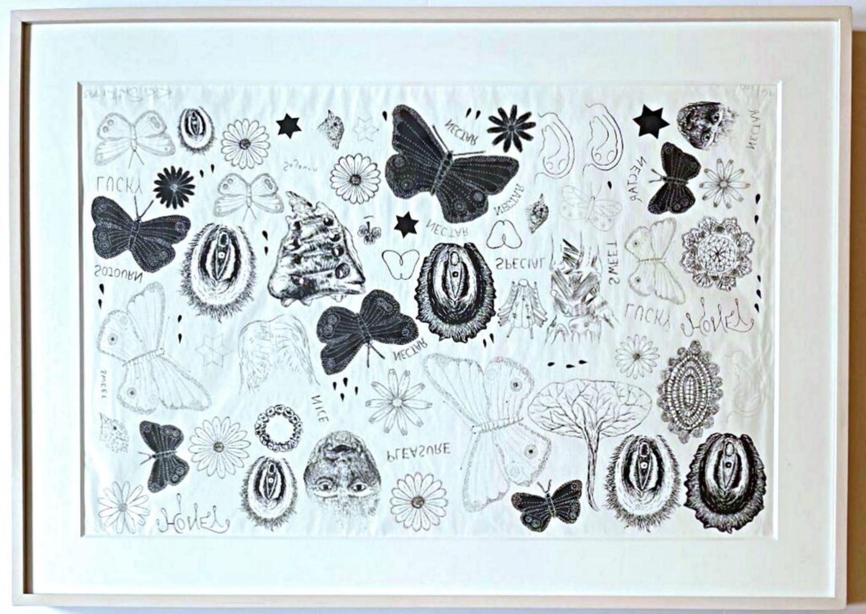 Kiki Smith
Tattoo Print, 1995
Silkscreen and ink transfer on wove paper
Signed, dated 1995 and numbered 96/100 in graphite pencil on the front
Another example of this edition is in the permanent collection of the Museum of Modern Art in New