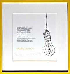 Kiki Smith, Toxicology, Linotype e incisione, Firmato dall'artista & dal poeta, incorniciato