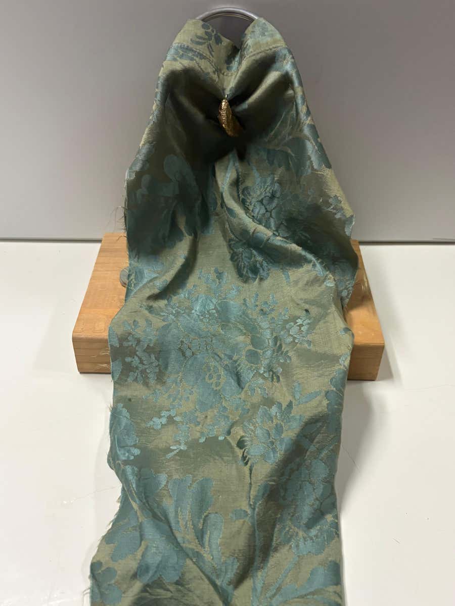 18k gold, 19th Century silk damask Sculpture Only 18 Made