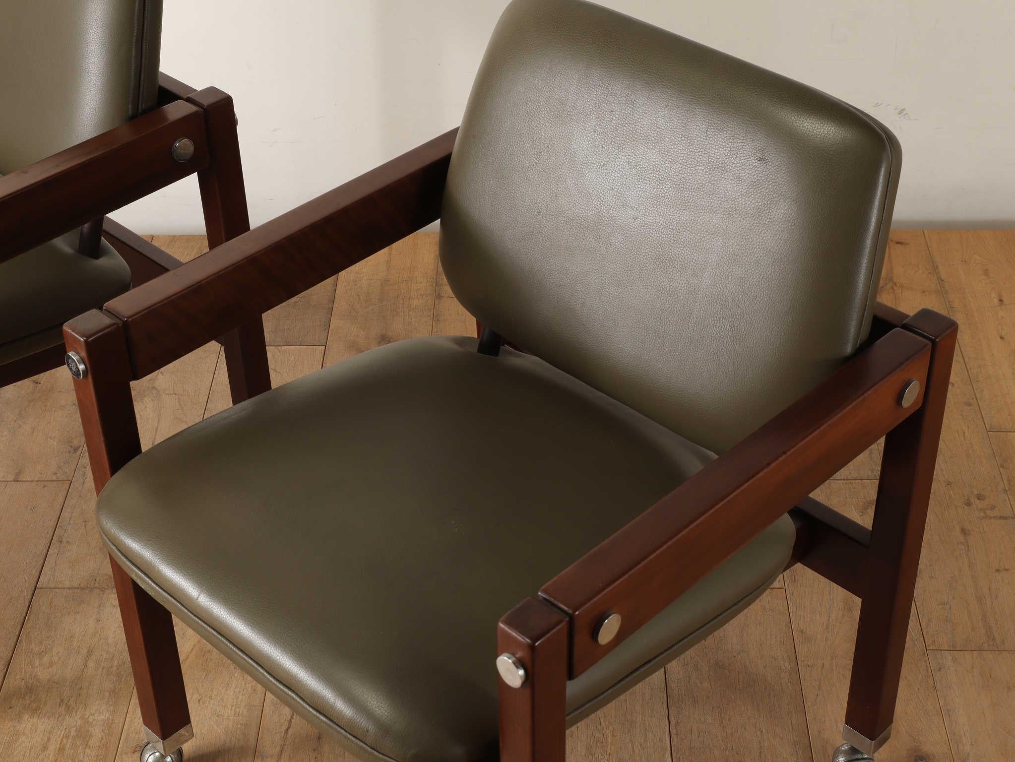 Leather Kiko Chair by Sergio Rodrigues For Sale