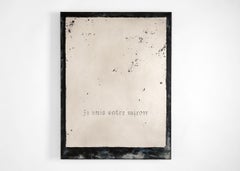 Kiko Lopez, Cocteau, Specchio da parete contemporaneo argentato a mano, Francia, 2022