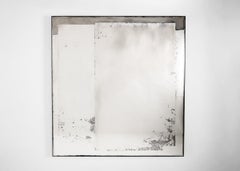 Kiko Lopez, miroir mural contemporain argenté à la main, France, 2022