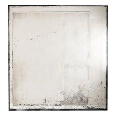 Kiko Lopez, miroir mural contemporain argenté à la main, France, 2022