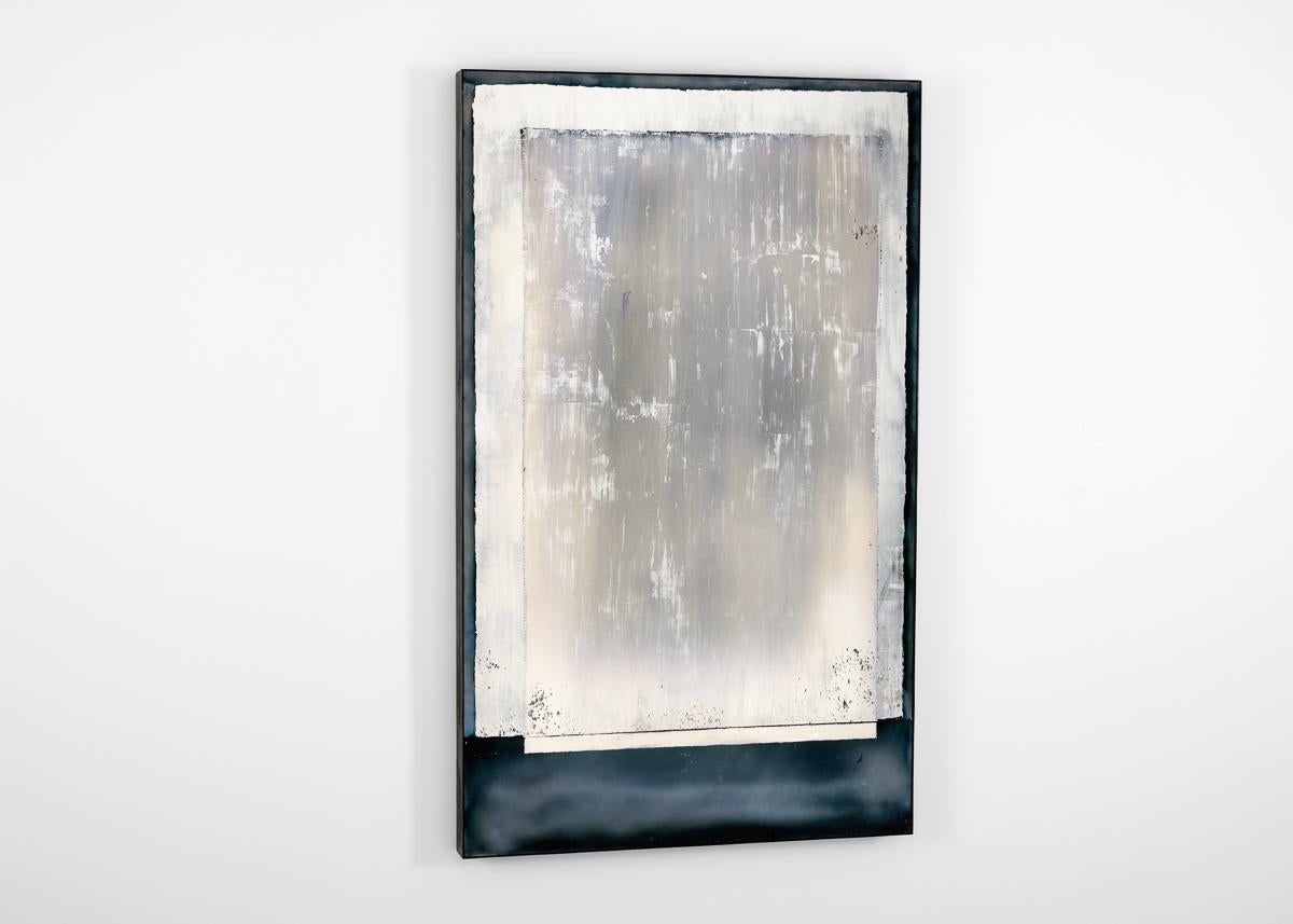 Français Kiko Lopez, Elysium #2, miroir mural argenté à la main, France, 2024. en vente
