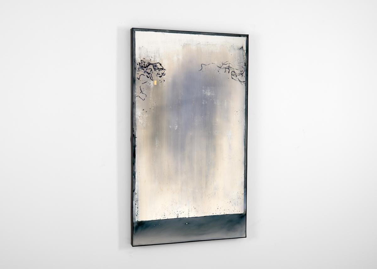 Français Kiko Lopez, Elysium #3, miroir mural argenté à la main, France, 2024. en vente