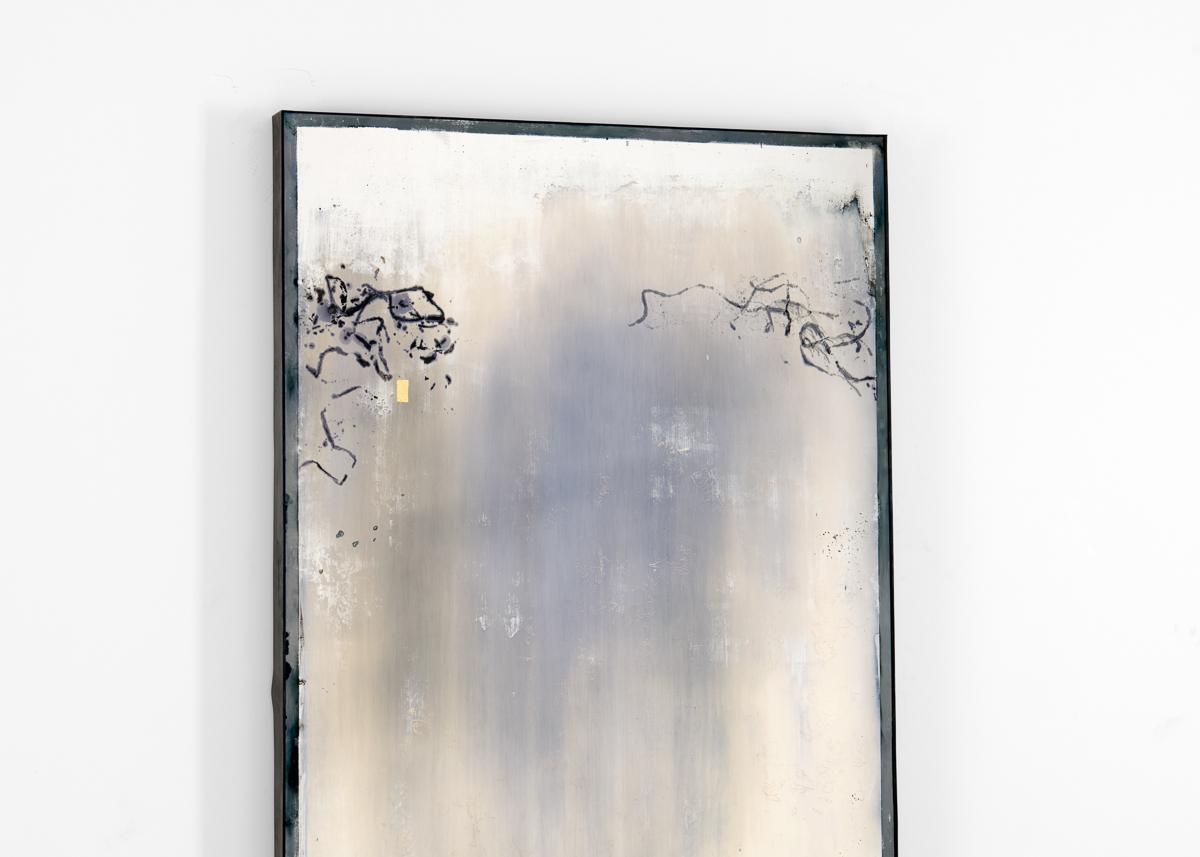 Argenté Kiko Lopez, Elysium #3, miroir mural argenté à la main, France, 2024. en vente