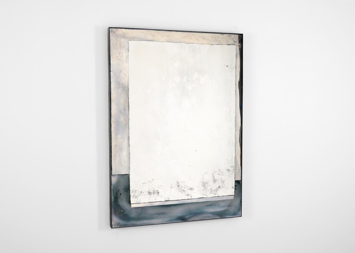 Français Kiko Lopez, Elysium #6, miroir mural argenté à la main, France, 2024. en vente