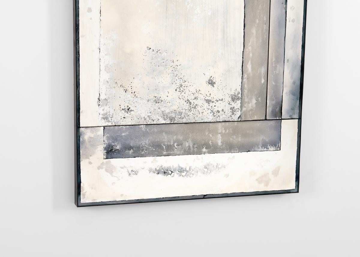 Argenté Kiko Lopez, Elysium #7, miroir mural argenté à la main, France, 2024. en vente