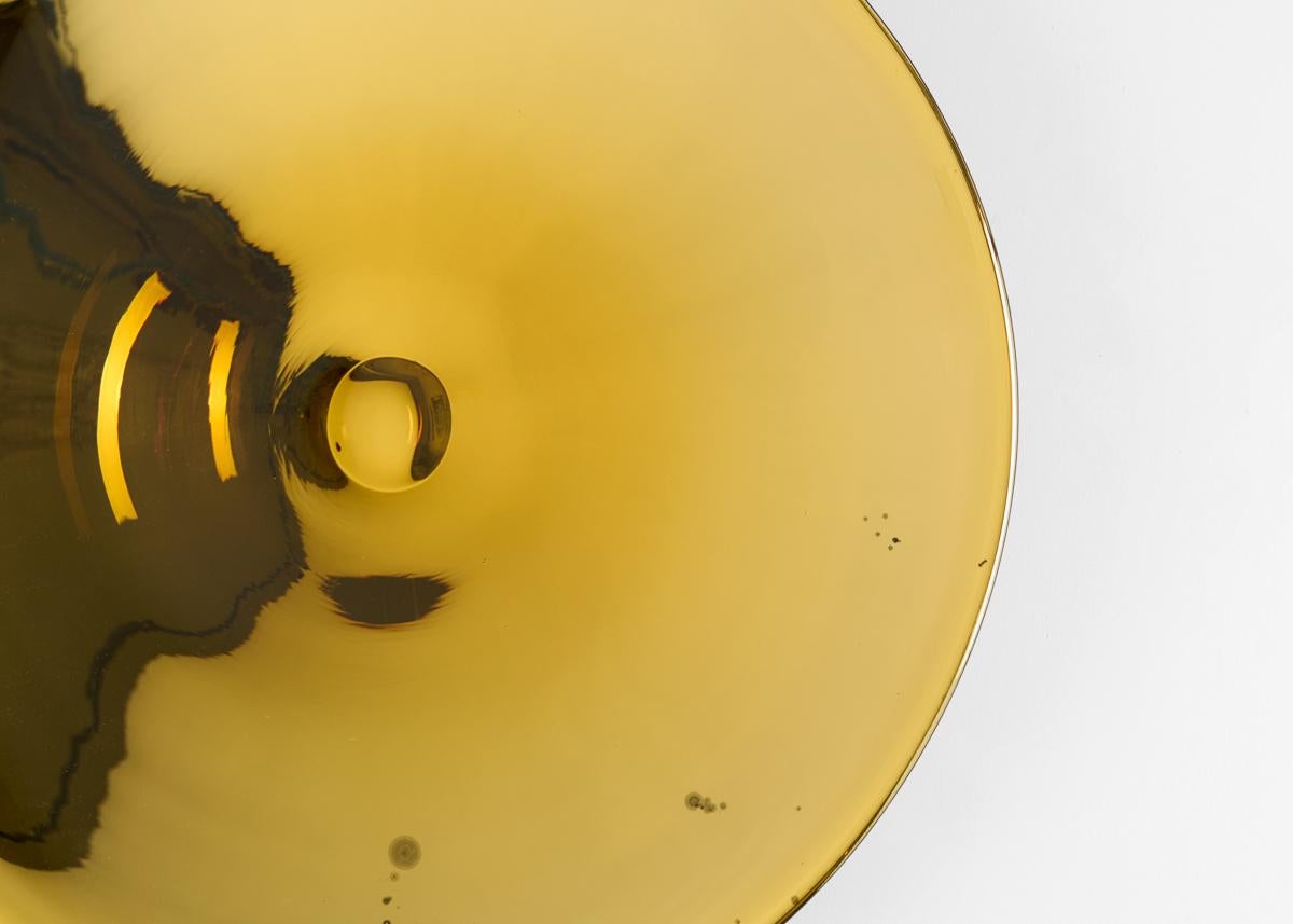 Francese Kiko Lopez, Golden Eye #3, scultura da parete concava contemporanea, Francia, 2024 in vendita