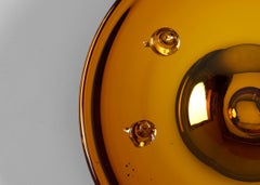Kiko Lopez, Golden Eye Amber, Contemporary Concave Wall Sculpture, Frankreich, 2024