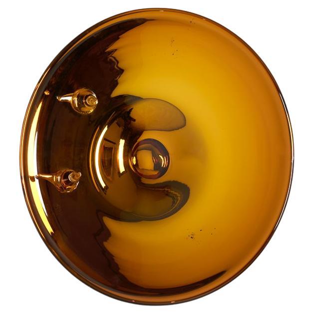 Kiko Lopez, Golden Eye Amber, Contemporary Concave Wall Sculpture, France, 2024