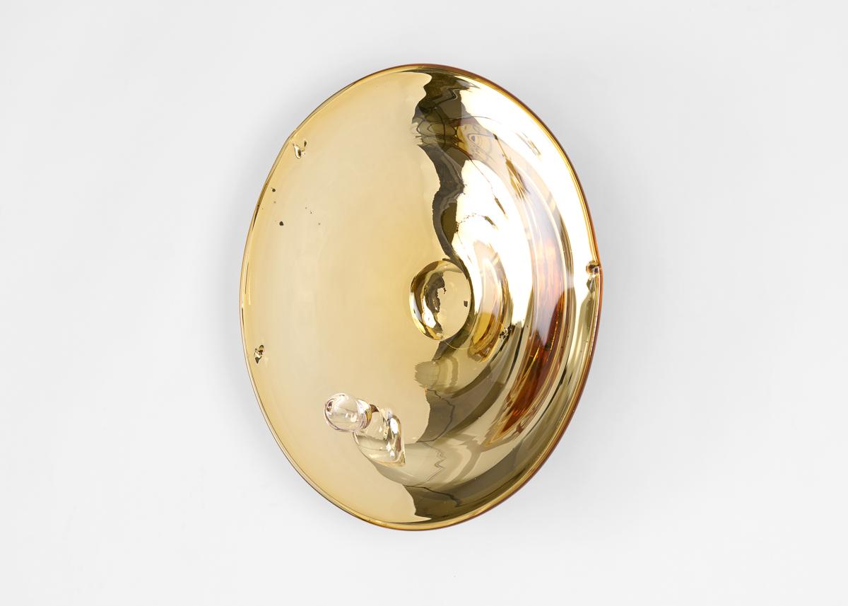 Kiko Lopez, Golden Eye, sculpture murale contemporaine concave, France, 2022 Excellent état - En vente à New York, NY