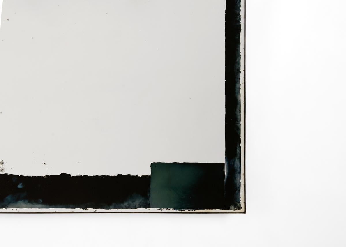 French Kiko Lopez, Monolith, Seizme, Silvered Glass Wall Mirror, France, 2021