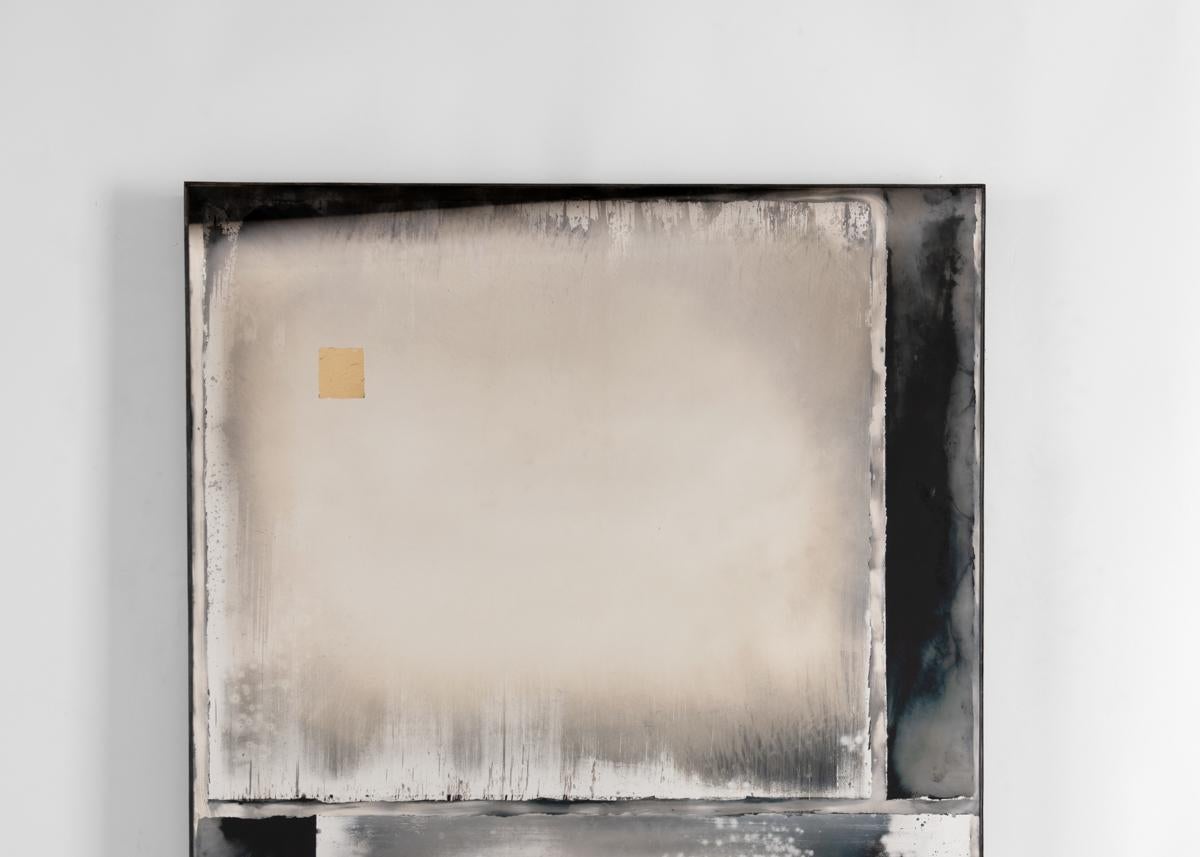 Argenté Kiko Lopez, Monolith Series #3, miroir mural argenté à la main, France, 2021 en vente
