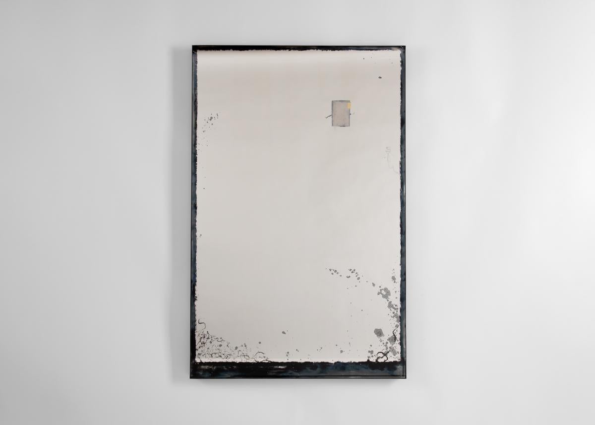 Francese Kiko Lopez, Monolith Series #6, specchio da parete argentato a mano, Francia, 2021 in vendita