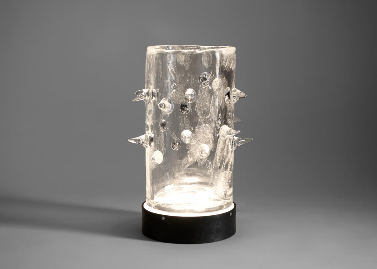 Français Kiko Lopez, Wild I, vase en cristal de Bohème éclairé, France, 2023 en vente