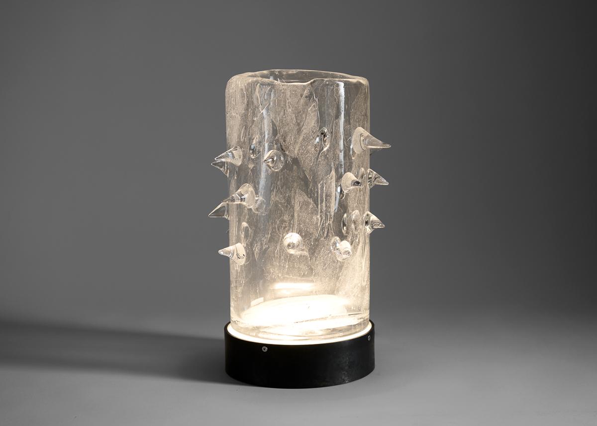 Kiko Lopez, Wild I, Illuminated Bohemian Crystal Vase, France, 2023 For Sale 2
