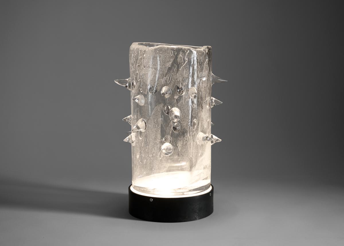 Kiko Lopez, Wild I, vase en cristal de Bohème éclairé, France, 2023 en vente 2