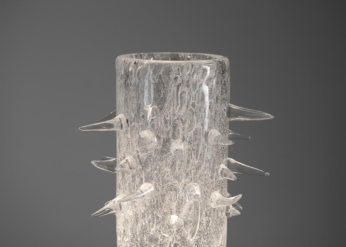Contemporary Kiko Lopez, Wild II, Illuminated Bohemian Crystal Vase, France, 2023 For Sale