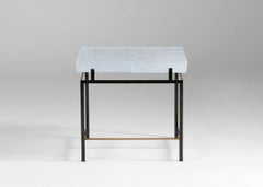 Kiko Lopez, Zigzag Contemporary Side Table, Crystal & Steel, France, 2023