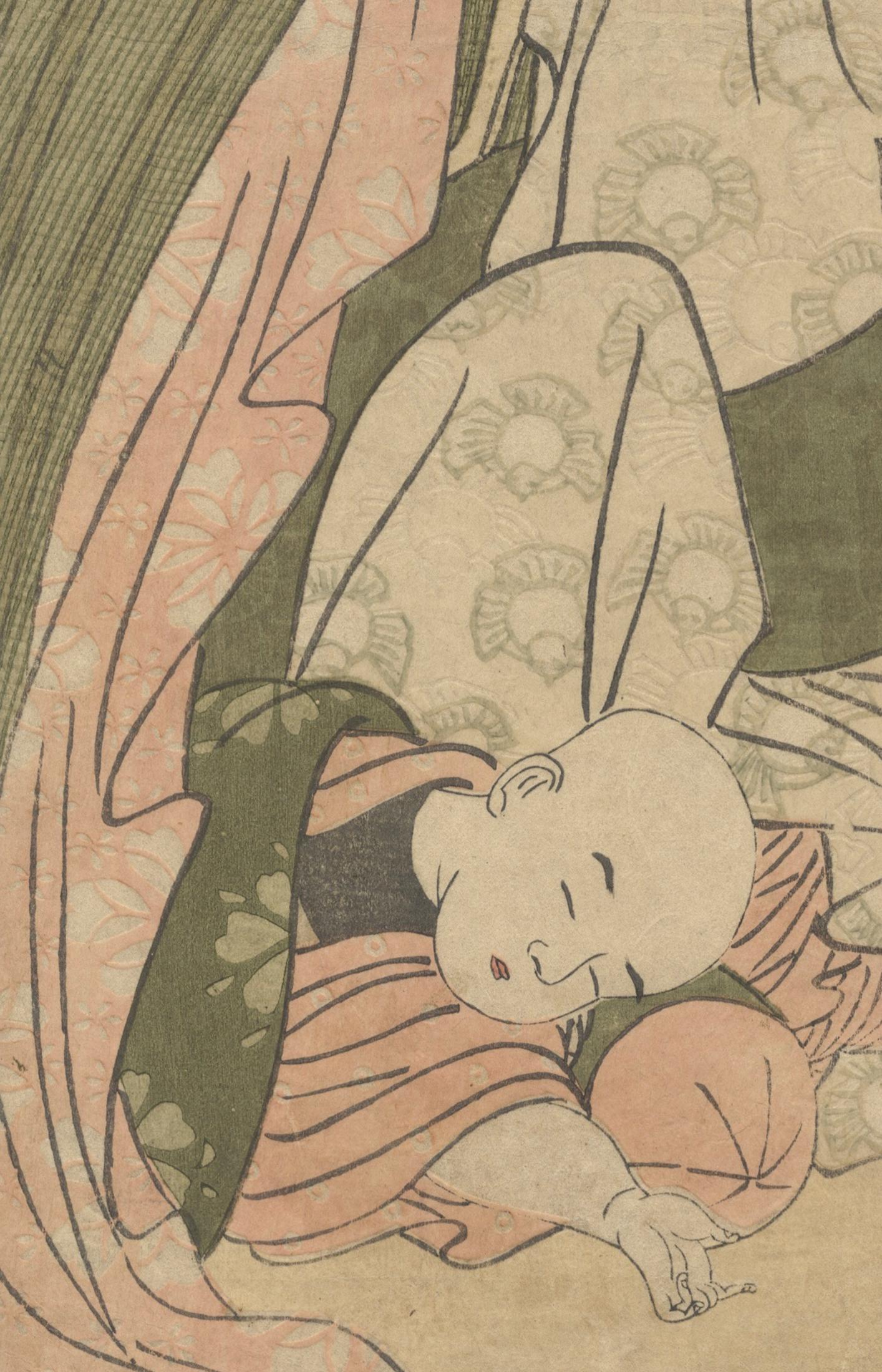 Eizan, Ukiyo-e, Early 19th Century, Original Japanese Woodblock Print, Beauty For Sale 1