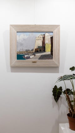 Kikuichi Nagatani (1917-2014), "Castel del mare", óleo sobre lienzo