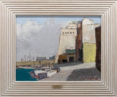 Kikuichi Nagatani (1917-2014), "Castel del mare", olio su tela
