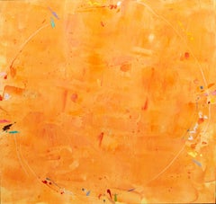 "Orange Tent" Kikuo Saito, Color Field Abstract Expressionism, Japanese-American