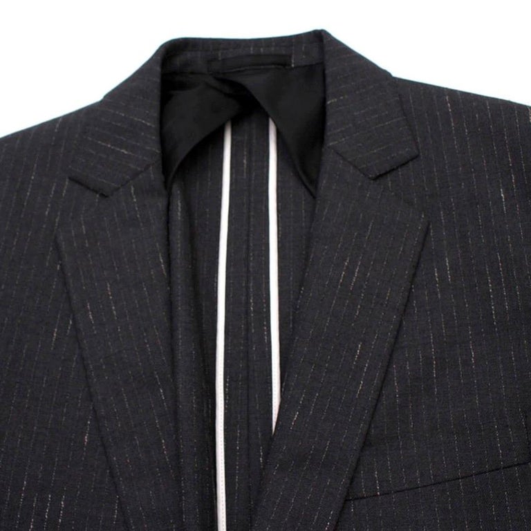 Kilgour Grey Striped Two Piece Suit M at 1stDibs