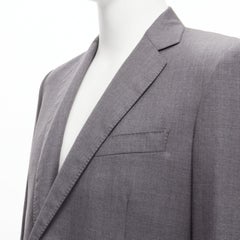 KILGOUR Saville Row grey virgin wool pink lining blazer jacket UK38 M