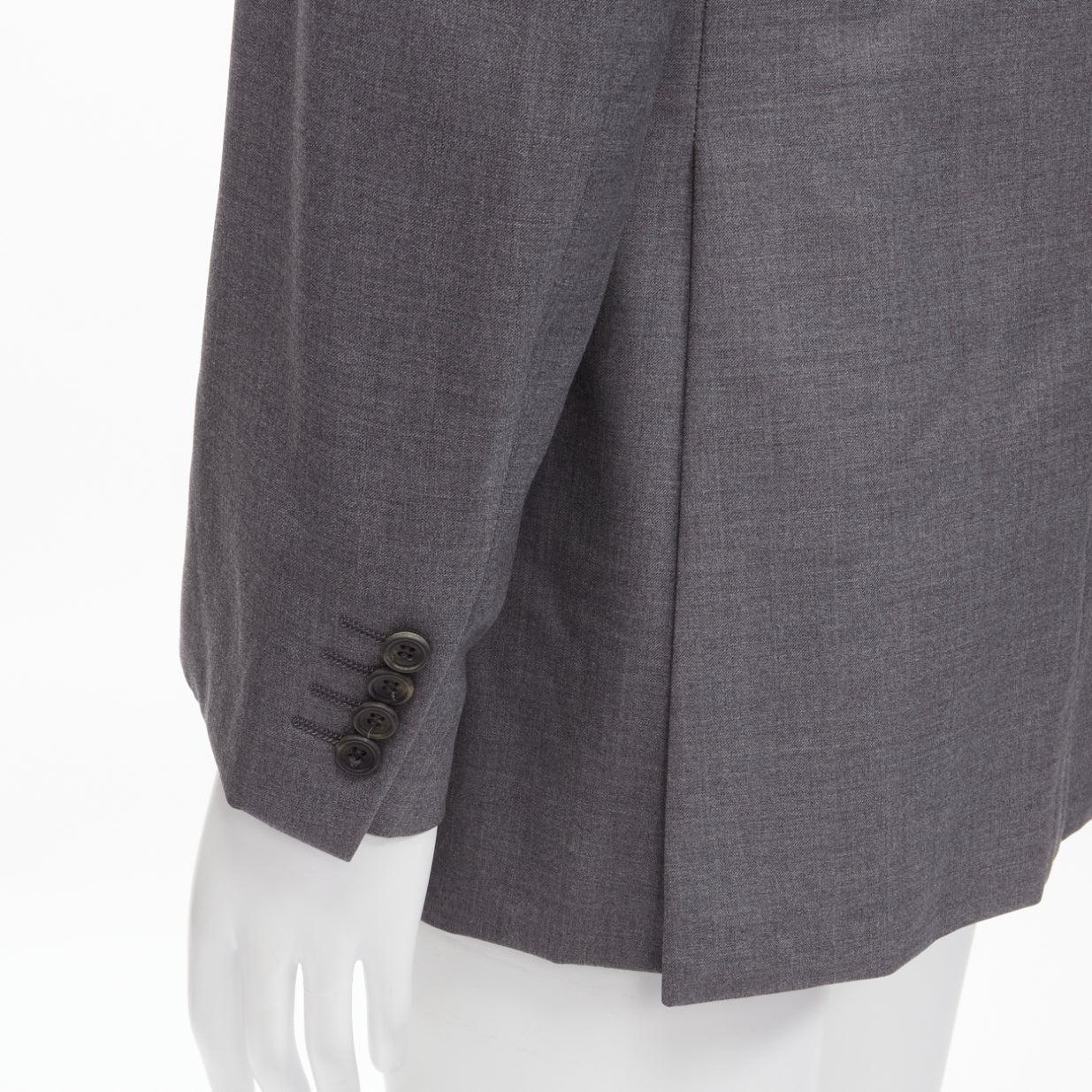 KILGOUR Saville Row grey virgin wool pink lining blazer jacket UK38 M For Sale 2