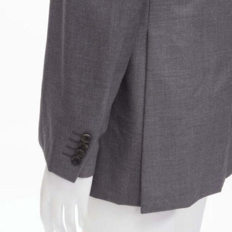 KILGOUR Saville Row Grauer Blazer aus Schurwolle mit rosa Innenfutter UK38 M im Angebot 3
