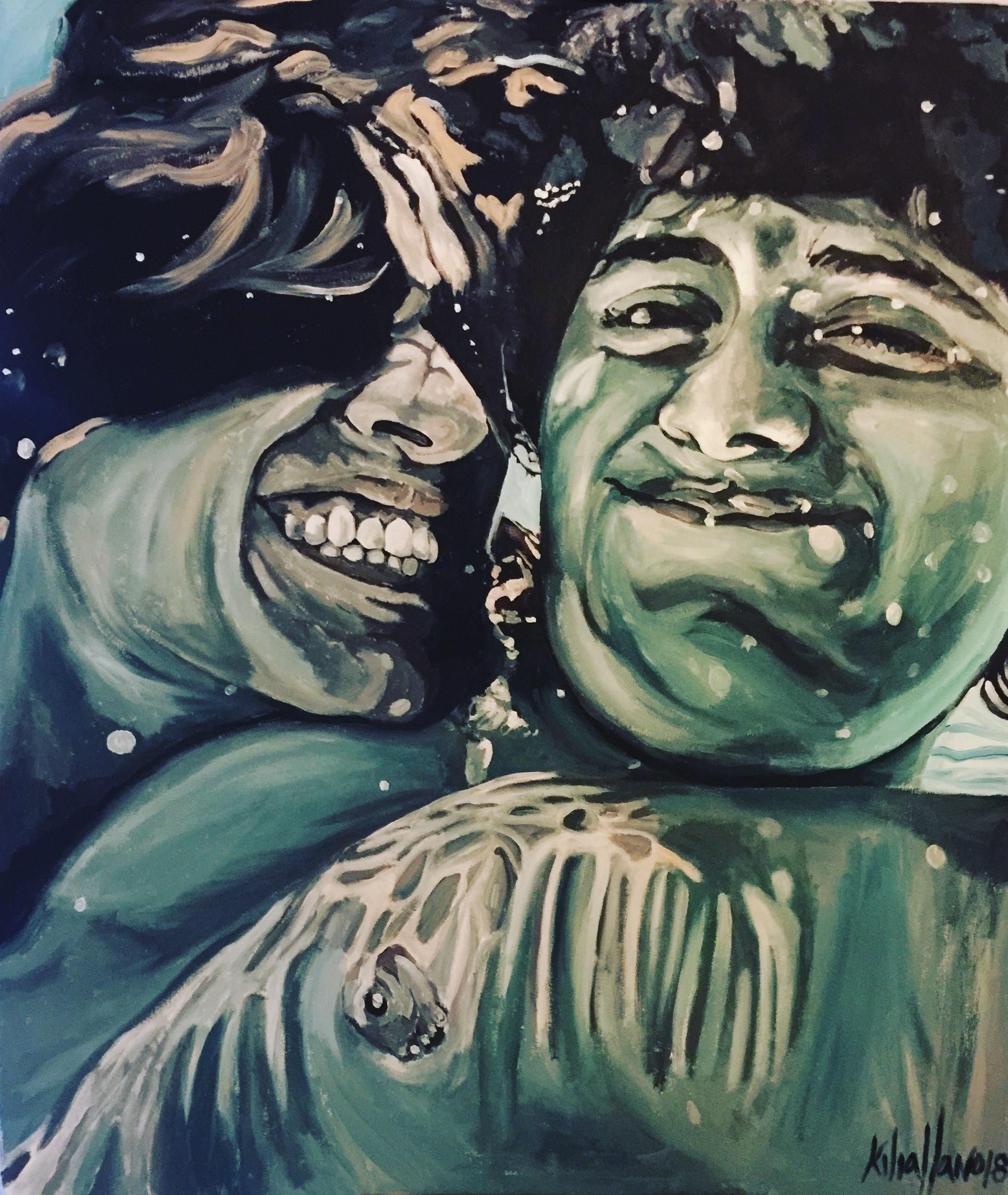 Abstract Painting de Kilia Llano - Amor