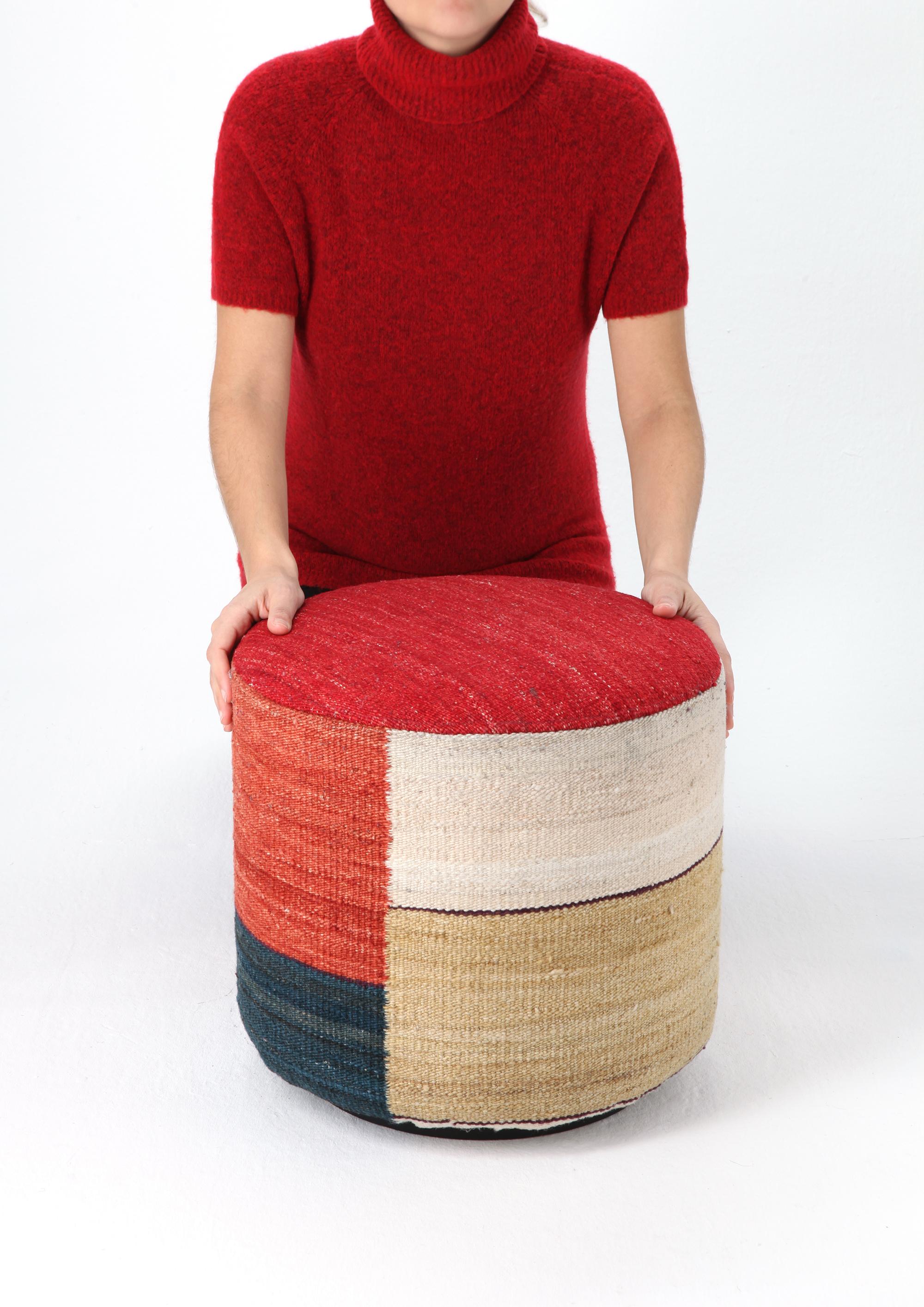 'Kilim 1' Pouf by Nani Marquina and Marcos Catalán for Nanimarquina For Sale 4