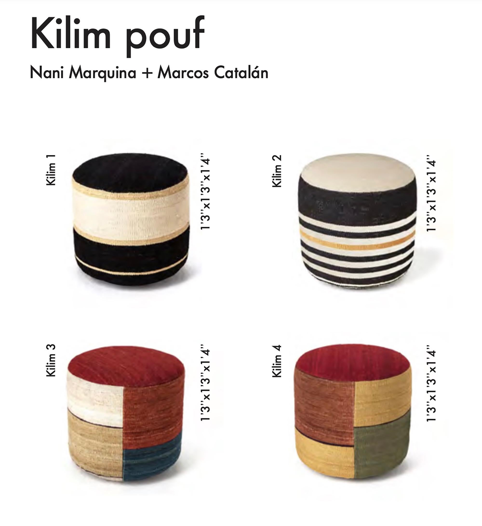 'Kilim 2' Pouf by Nani Marquina and Marcos Catalán for Nanimarquina For Sale 5
