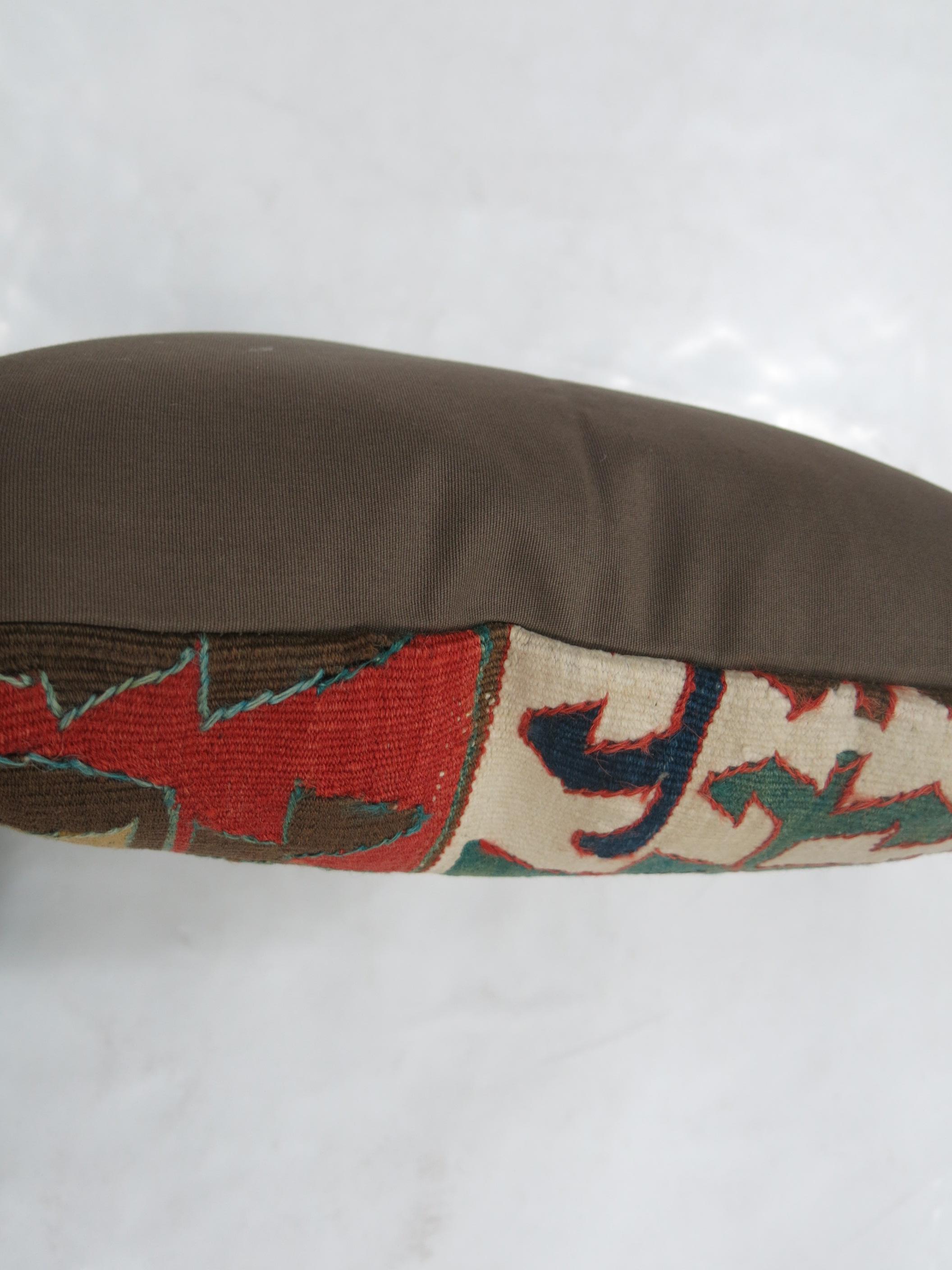 Pillow made from an antique Turkish Kilim flat-weave.