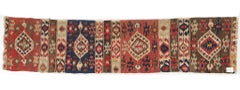 Antique Aydin Kilim Runner, Hand-Woven Wool, Turkish, Circa 1940