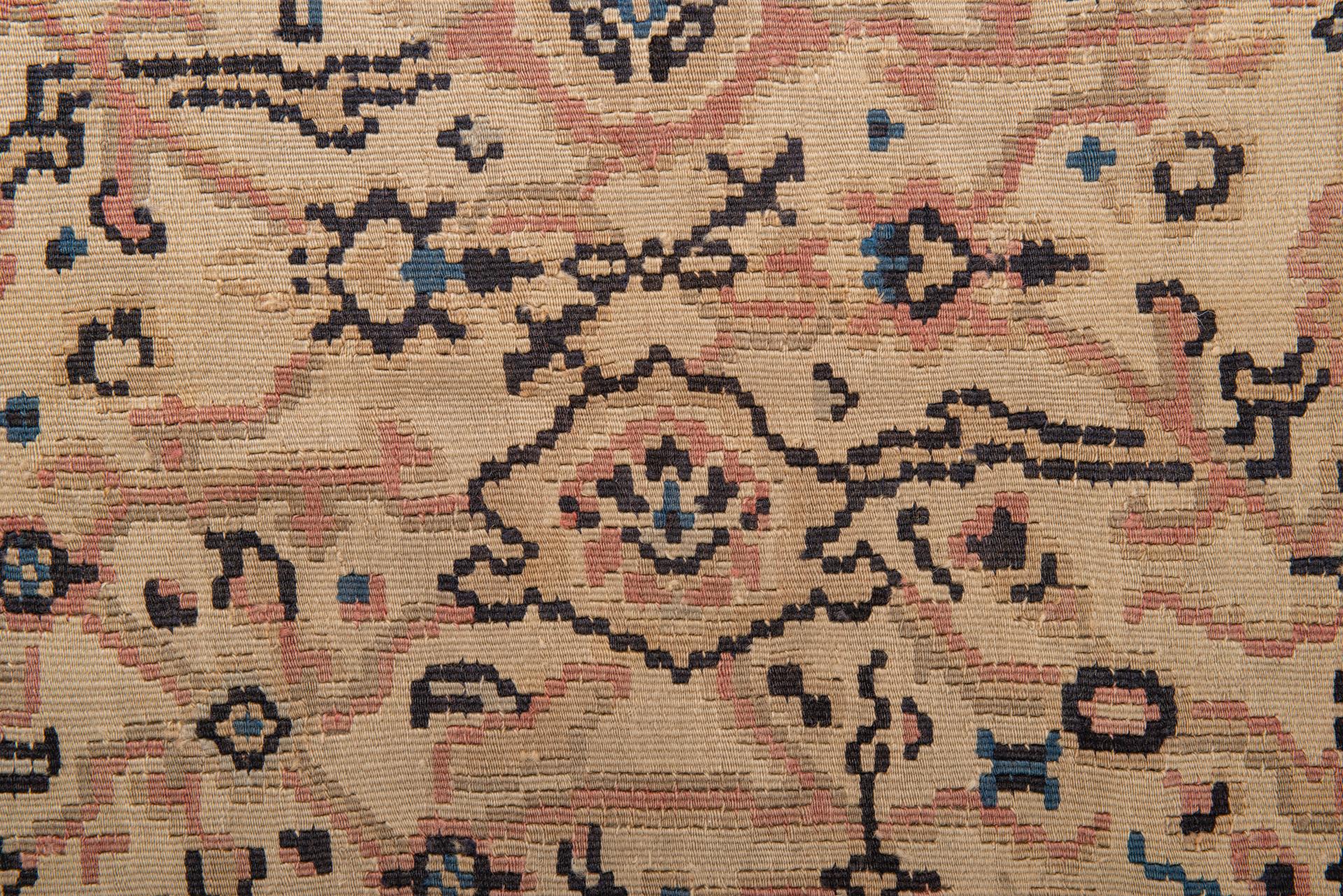 20th Century Large Kilim Bessarabia with Pale Colors For Sale