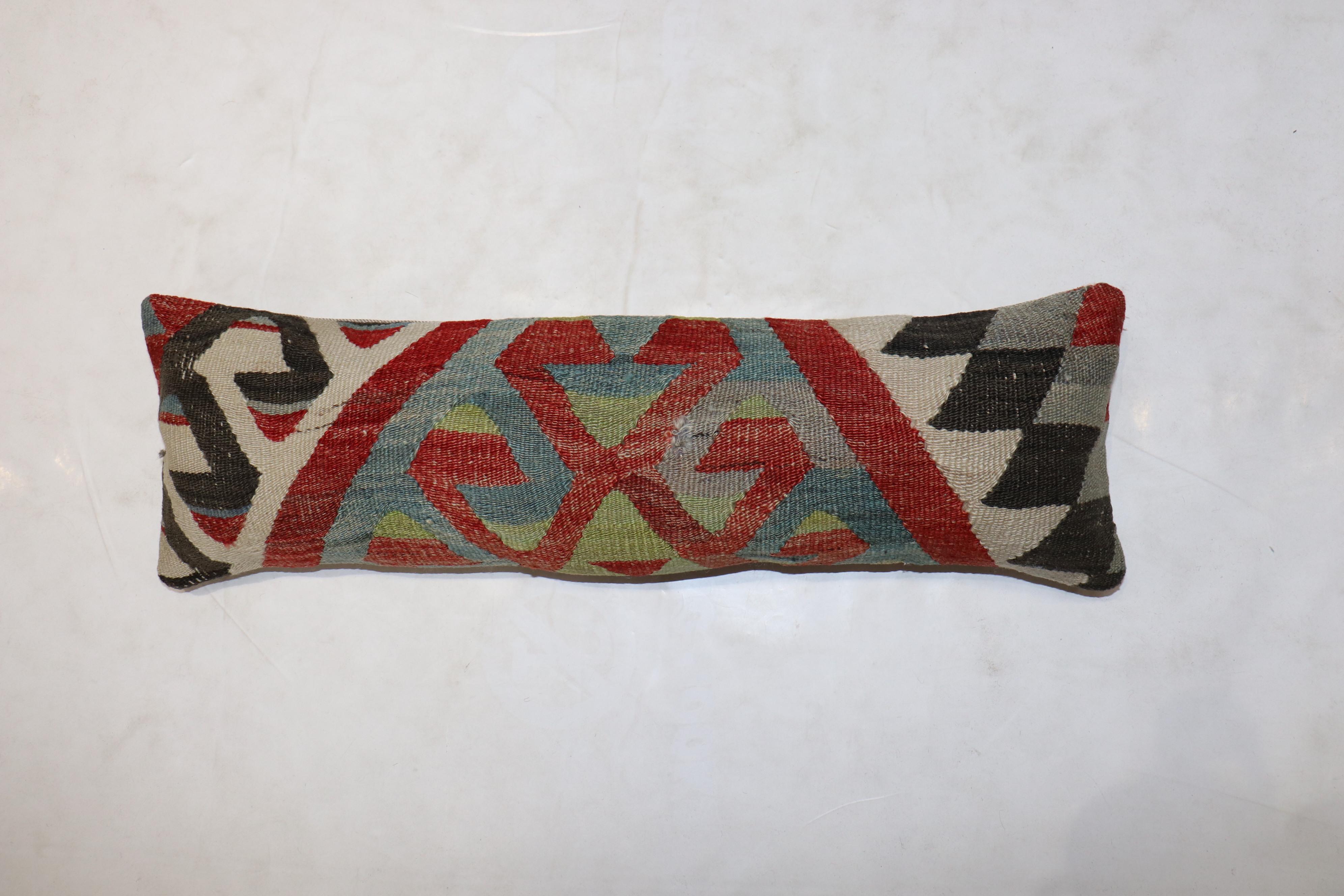 Kilim Bolster Pillow In Good Condition For Sale In New York, NY