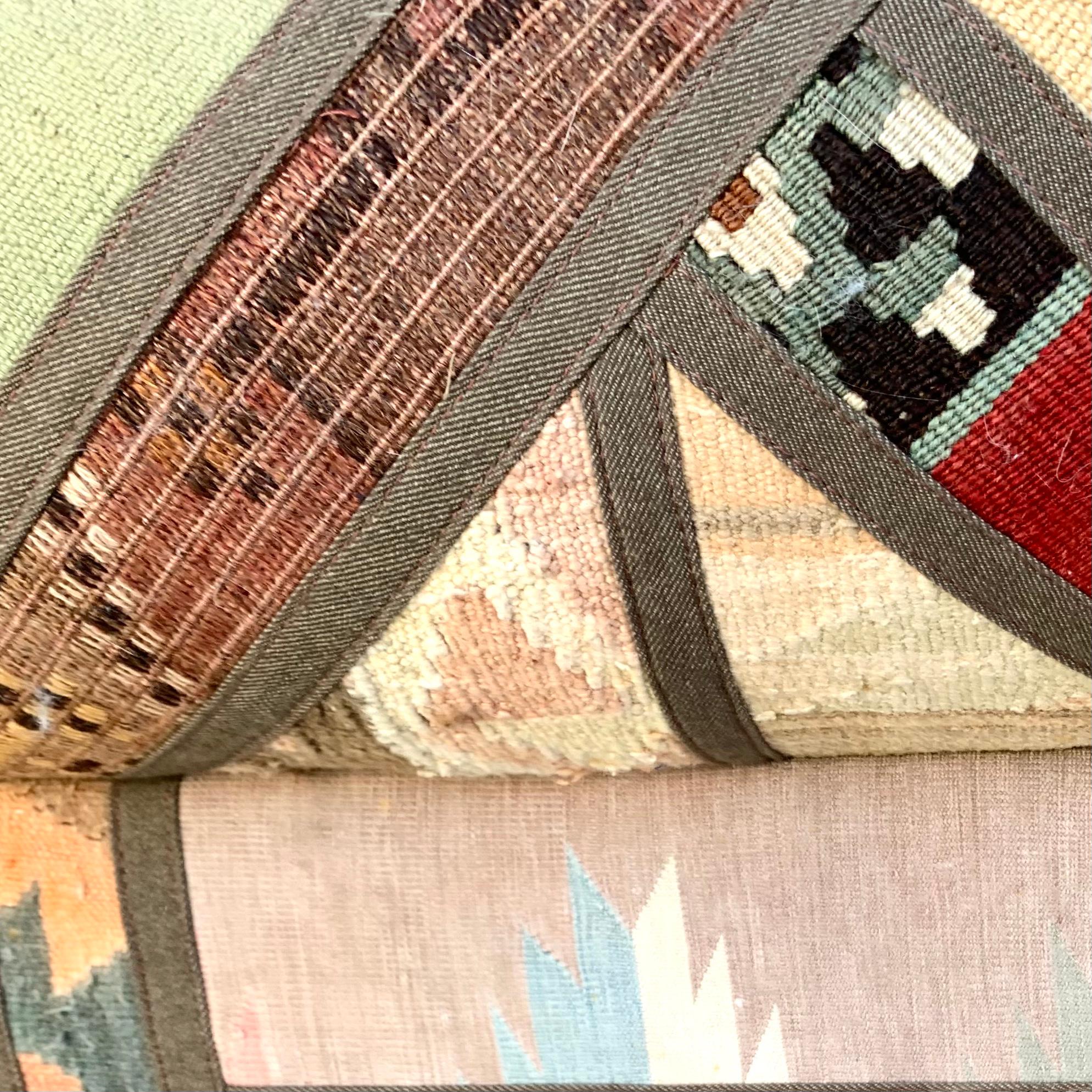 Kilim Clad Custom Handmade Sofa Postmodern Southwest Santa Fe, New Mexico Modern 1