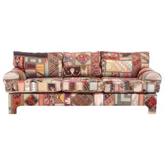 Kilim Clad Custom Handmade Sofa Postmodern Southwest Santa Fe, New Mexico Modern