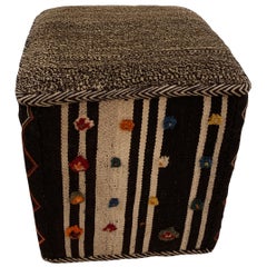 Kilim Footstool, Turkey, Contemporary