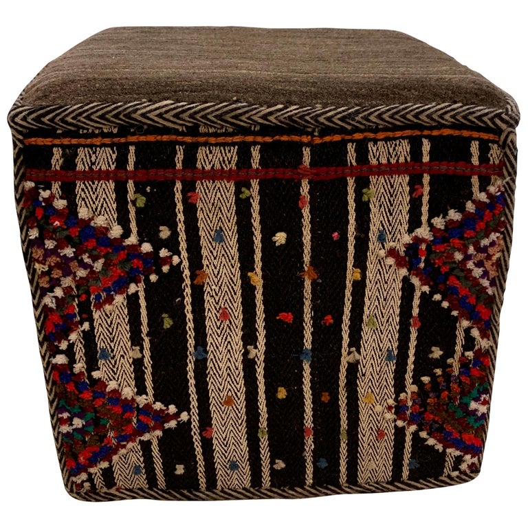 Kilim Footstool, Turkey, Contemporary For Sale at 1stdibs