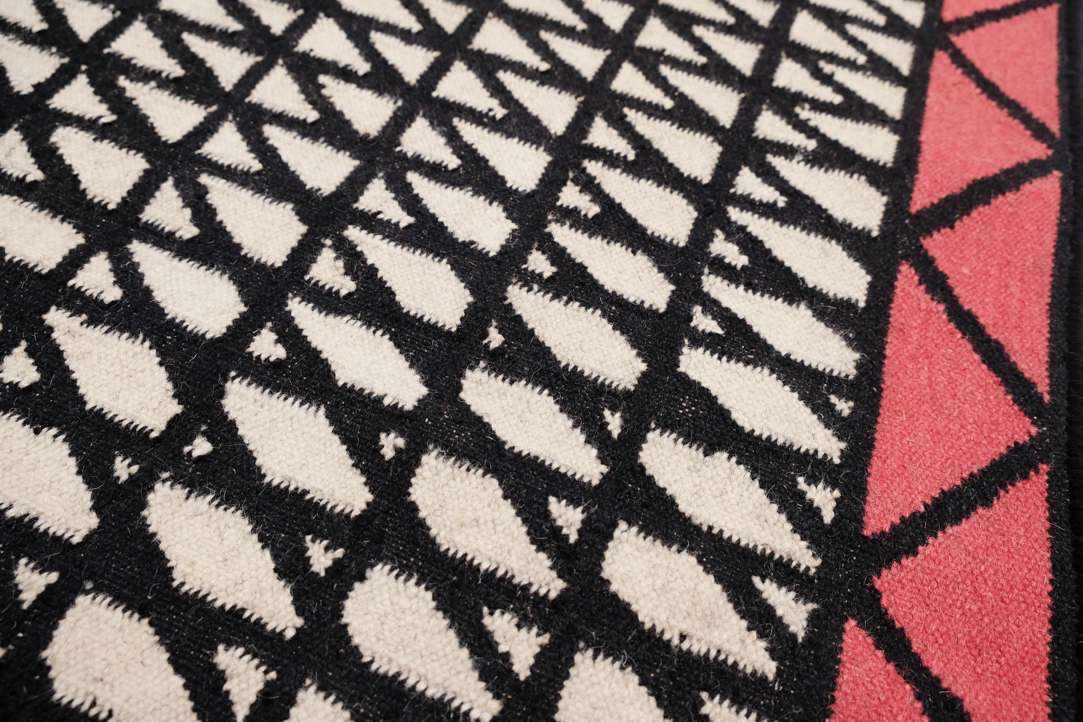 Kilim Hatch I

The new I+I Kilims approach contemporary geometry. 
Constructed as a flatweave in the manner of traditional dhurrie floor coverings,  these rugs are a remarkable example of skilled craftsmanship. Modern through a traditional