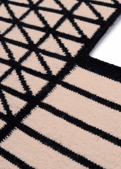 Kilim Hatch IV, Modern Design Rug Carpet Wool Cotton Handwoven Paolo Giordano