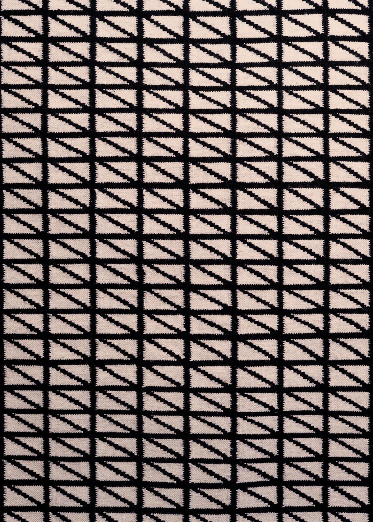 Kelim Hatch IV – Moderner Design-Teppich aus Wolle und Baumwolle, handgewebt von Paolo Giordano (Indisch) im Angebot